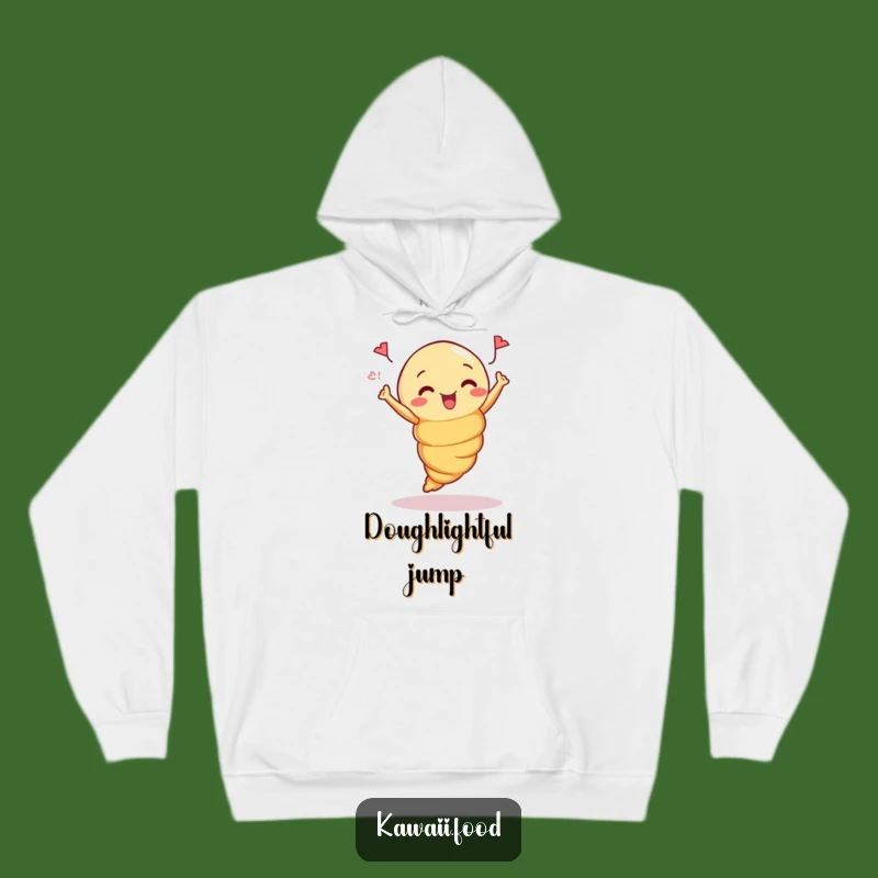 Funny Croissant Jump Hoodie: Cozy Pastry Wear, Ultimate Funny Gift