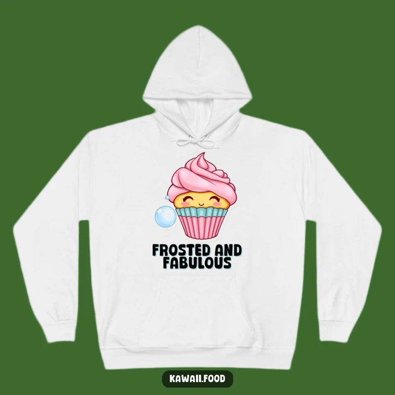 Funny Cupcake Bubble Hoodie: Cozy Sweet Treat Comfort, Perfect Gift