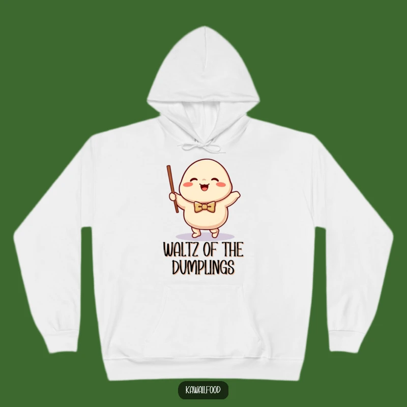 Funny Dumpling Waltz Hoodie: Happy Character, Cozy Humorous Gift