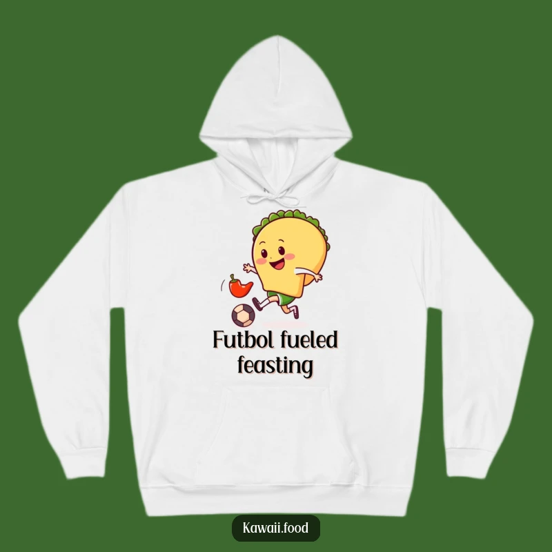 Funny Taco Soccer Hoodie: Cozy & Playful Foodie Comfort