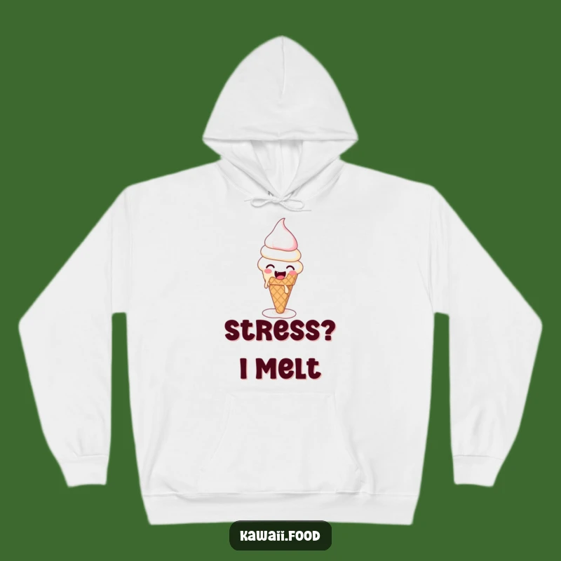 Funny Ice Cream Melting Hoodie: Cozy and Quirky Dessert Apparel