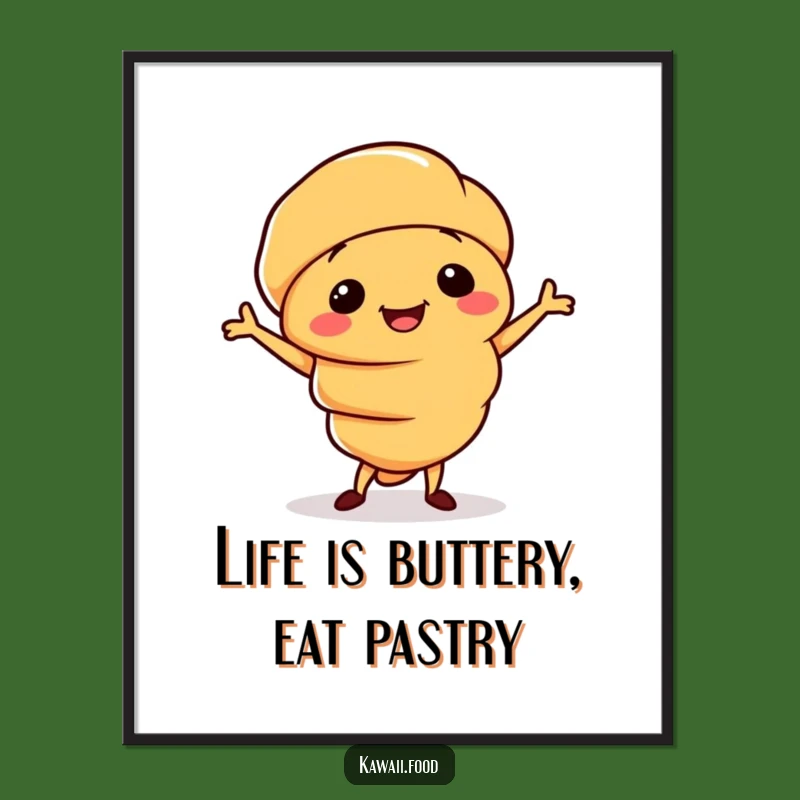 Free Printable Croissant Jig Wall Art- Whimsical Downloadable Decor!