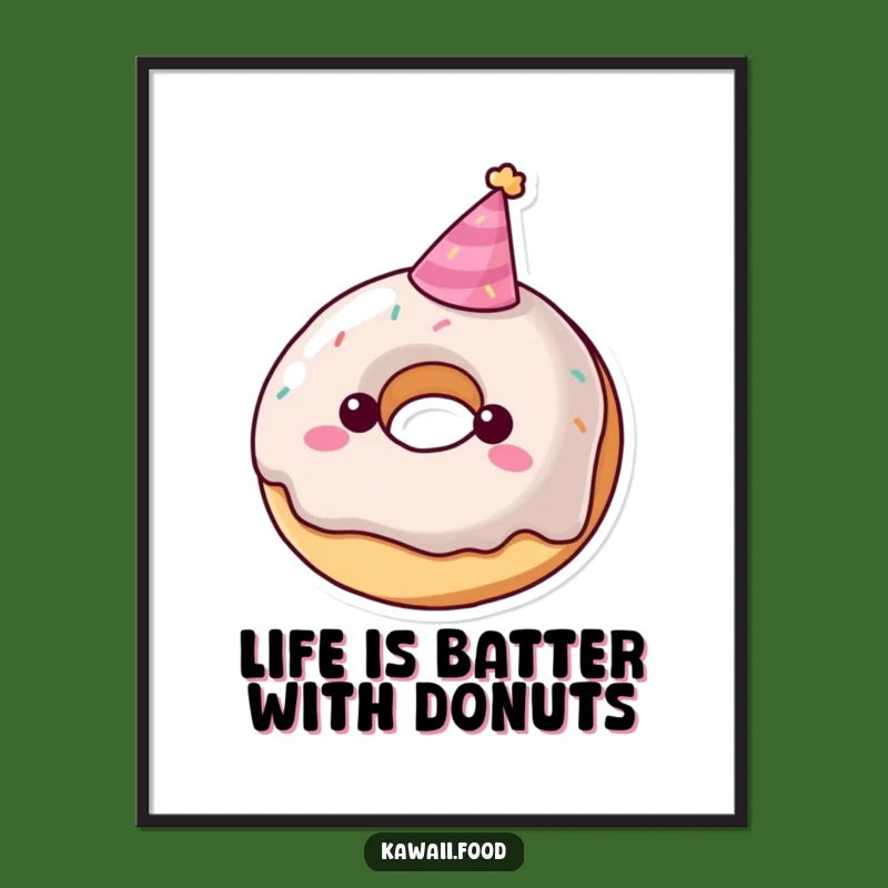 Free Printable Party Donut Wall Art - Funny Downloadable Decor for a Sweet Space