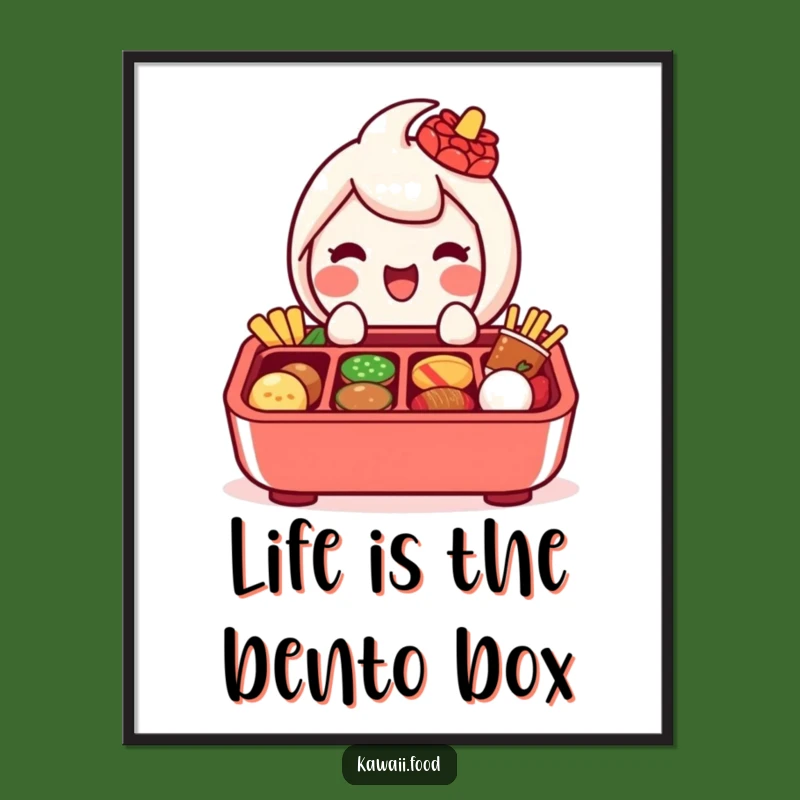 Funny Free Printable Bento Box Wall Art Cute Foodie Downloadable Art