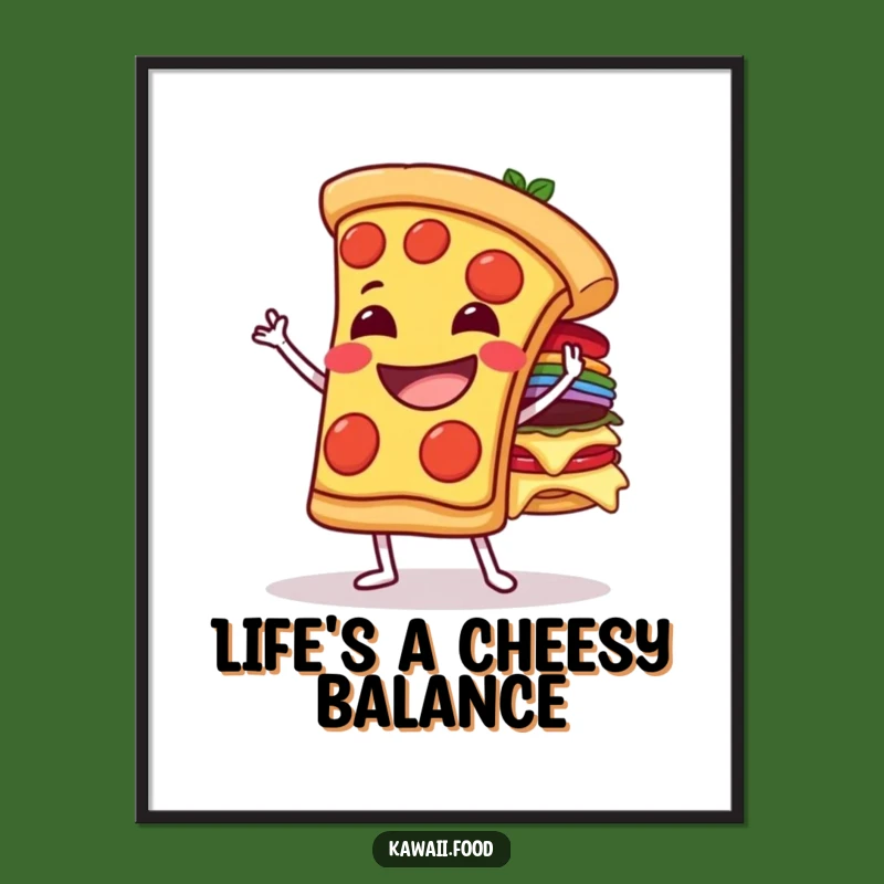 Free Printable Wall Art: Pizza Topping Chaos, Fun Downloadable Decor