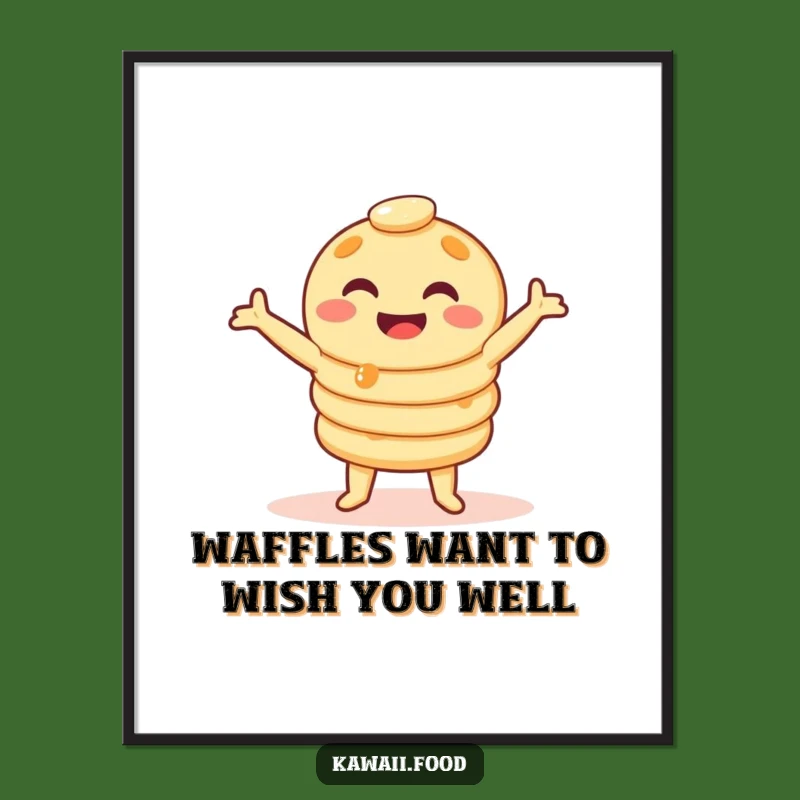 Free Printable Pancake Wobble Dance Wall Art - Funny Downloadable Decor for Your Kitchen