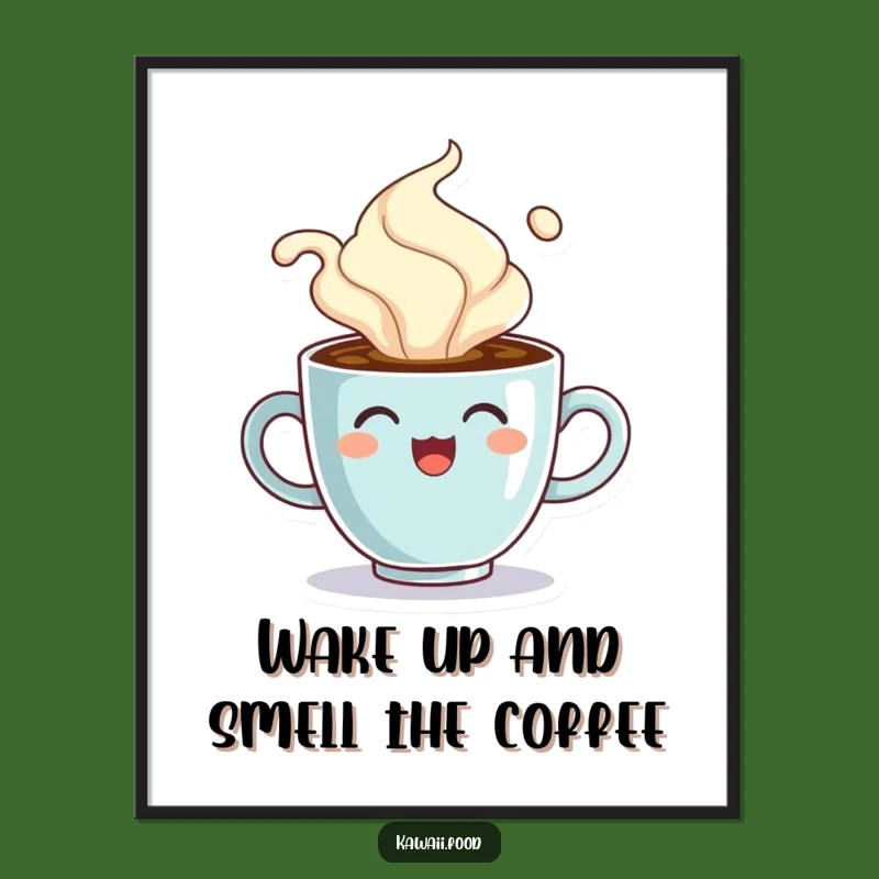 Free Printable Coffee Cup Steam Wall Art- Hot Downloadable Decor!