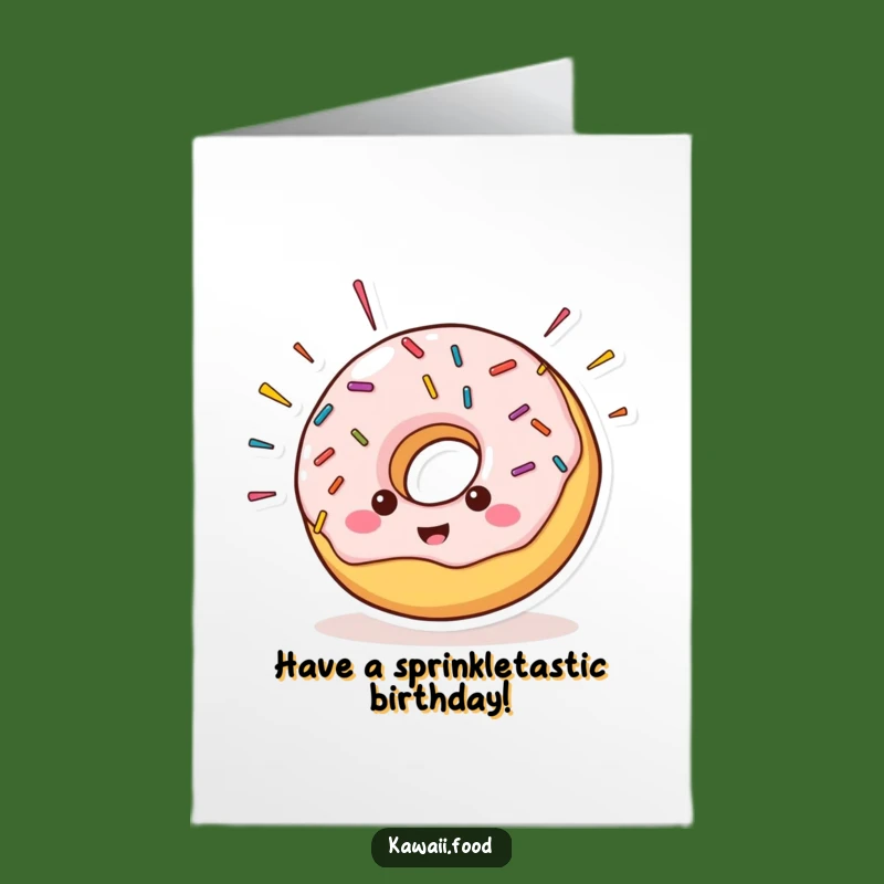 Free Printable Donut Birthday Card - Funny Sprinkle Explosion Gift