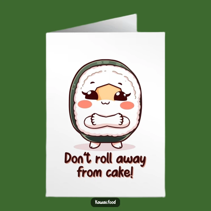 Free Printable Sushi Birthday Card - Funny Shoo Gesture Downloadable for Him
