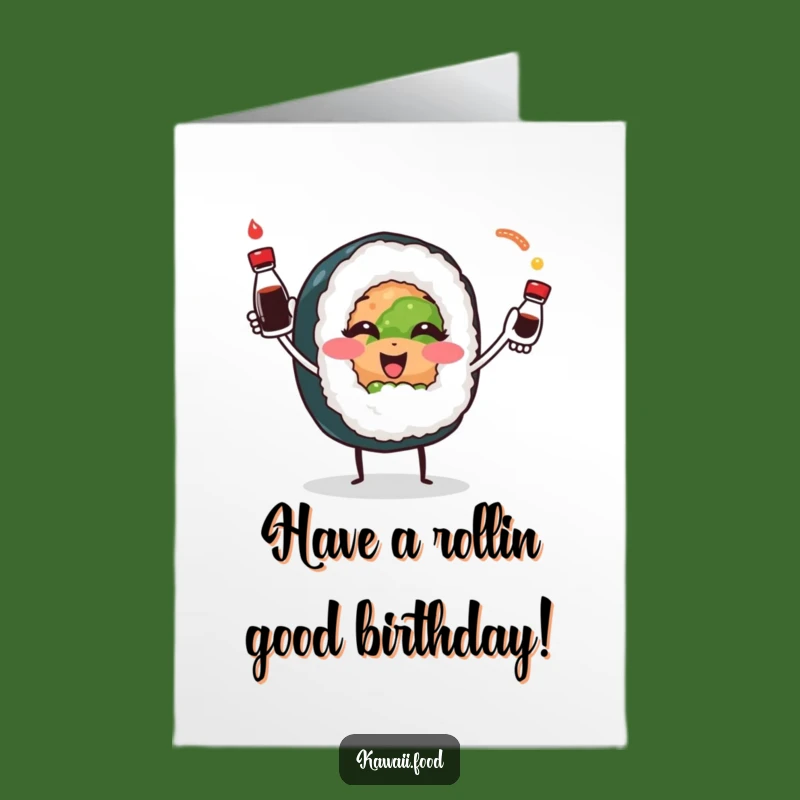 Free Printable Sushi Birthday Card - Funny Downloadable Gift