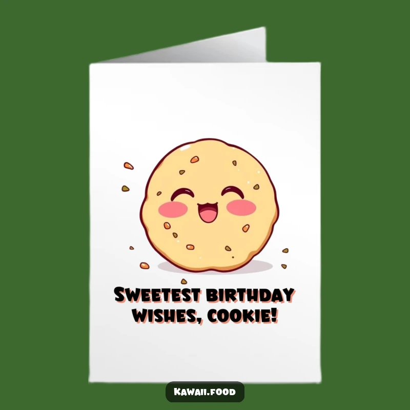 Free Printable Cookie Birthday Card: Blushing Crumbs Funny Downloadable Gift
