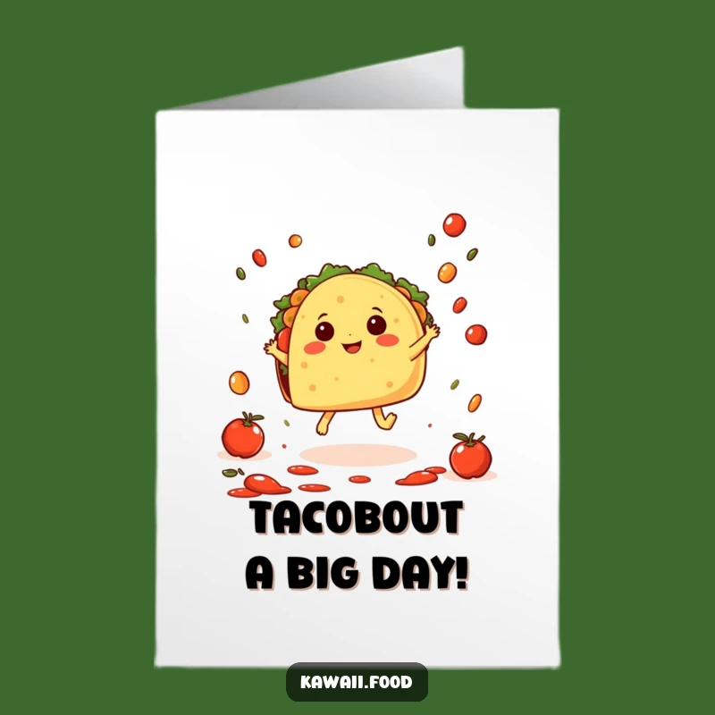 Free Printable Taco Birthday Card: Hopping Fiesta Fun Downloadable Gift!