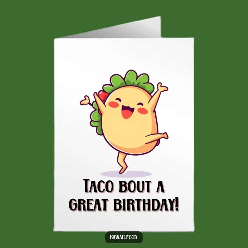 Free Printable Taco Cartwheel Birthday Card - Funny Downloadable Gift
