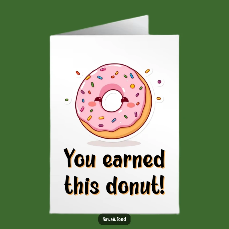Free Printable Congrats Card: Donut Juggling Sprinkles, Charming Downloadable Gift