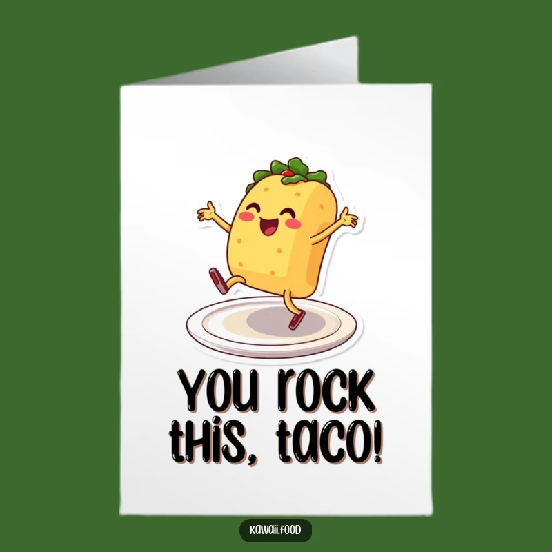 Free Printable Congrats Card: Taco's Dance Moves for a Funny Downloadable Gift