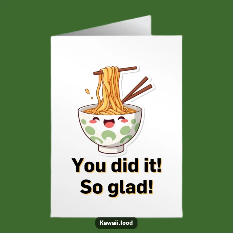 Free Printable Ramen Congratulations Card: Noodle Splash Success Downloadable