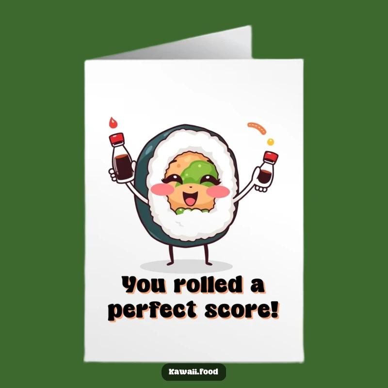 Free Printable Sushi Congrats Card - Funny Downloadable Gift
