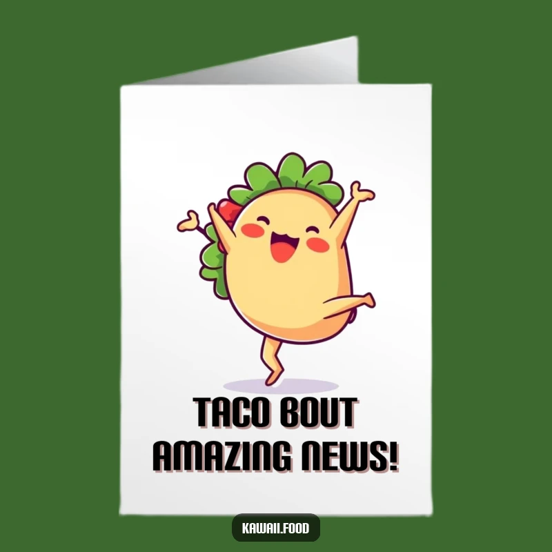 Free Printable Taco Cartwheel Congrats Card - Funny Downloadable Gift