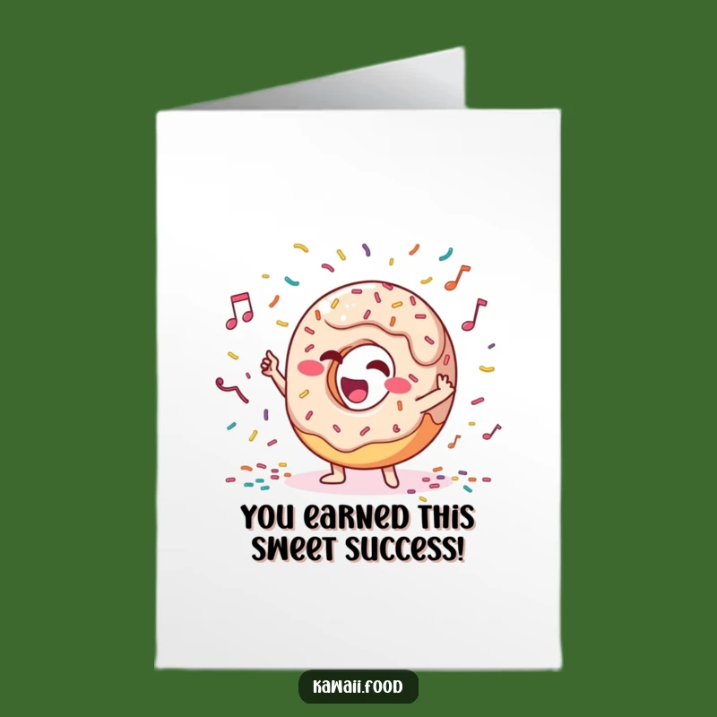 Free Printable Congrats Card: Donut Conductor Celebration Funny Downloadable Greeting
