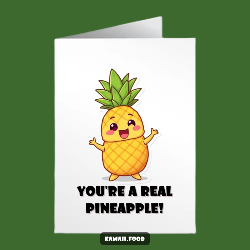 Free Printable Congrats Card: Pineapple Dance Celebration, Joyful Downloadable Achievement Gift