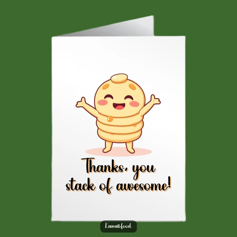 Free Printable Giggling Pancake Thank You Card - Funny Downloadable Gift for Sweet Gratitude
