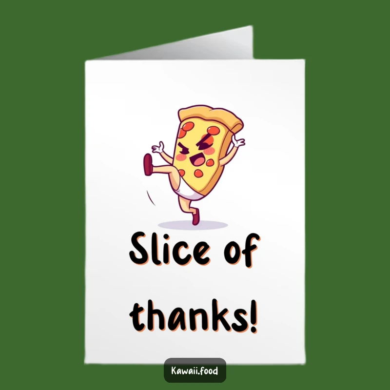 Free Printable Thank You Card: Pizza Kick Thanks, Memorable Downloadable Gift