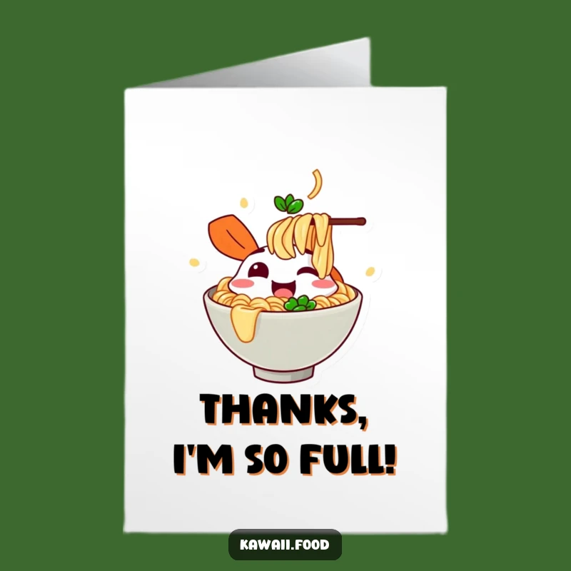 Free Printable Thank You Card: Ramen Noodle Gratitude, Fun Downloadable Appreciation