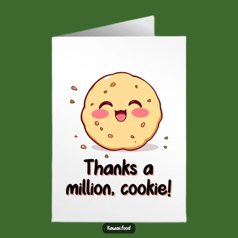 Free Printable Cookie Thank You Card: Blushing Crumbs Appreciation