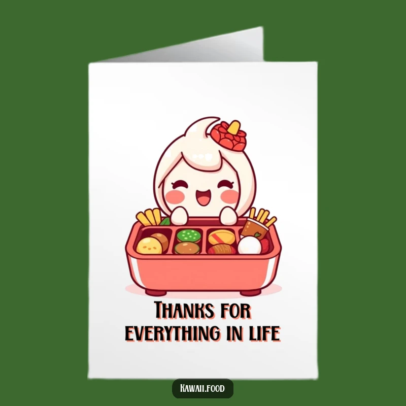 Free Printable Thank You Bento Box Card Sweet & Funny Downloadable
