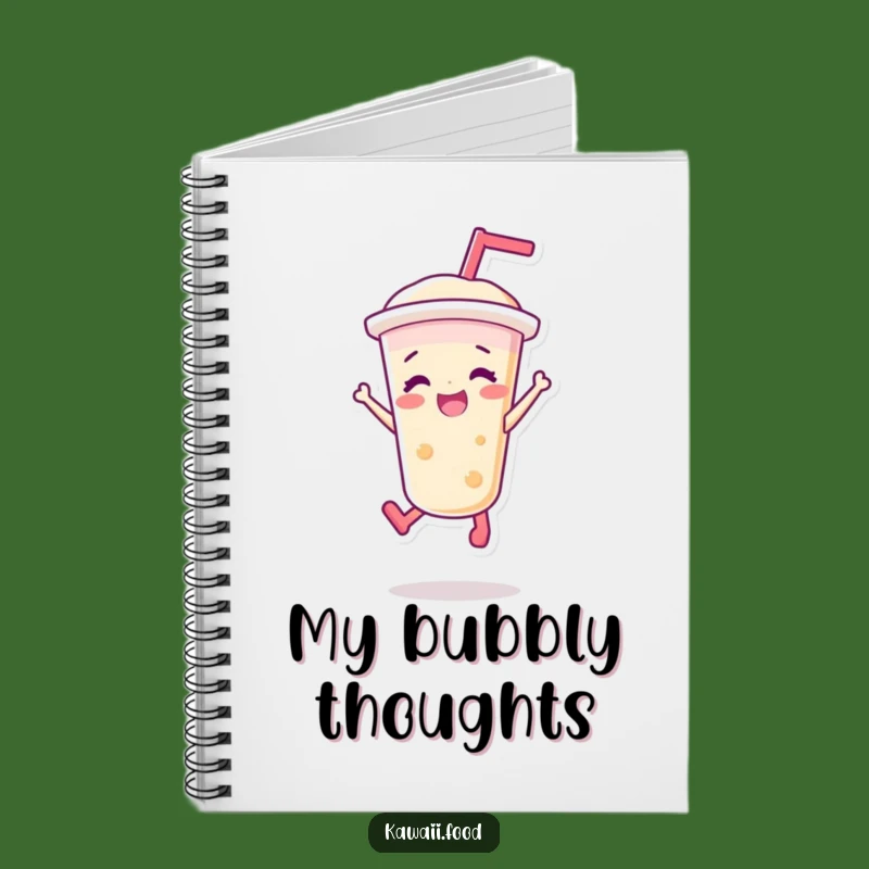 Funny Bubble Tea Jump Notebook - Hilarious Journal for Energetic Ideas