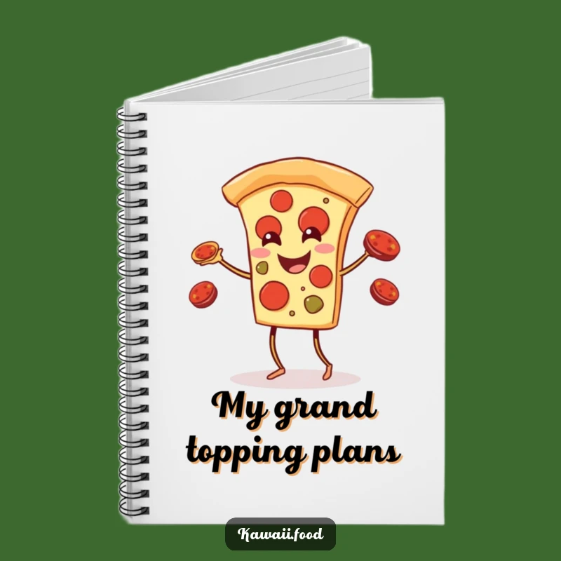 Funny Pizza Juggling Notebook: Jot Down Ideas with Humor