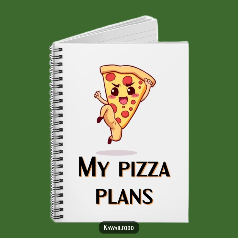 Funny Pizza Kick Notebook: Determined Slice Journal, Perfect Funny Gift