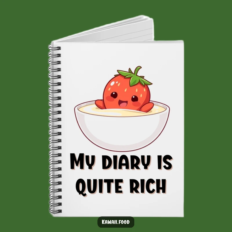 Funny Strawberry Swim Notebook: Sweet Ideas Journal, Perfect Funny Gift