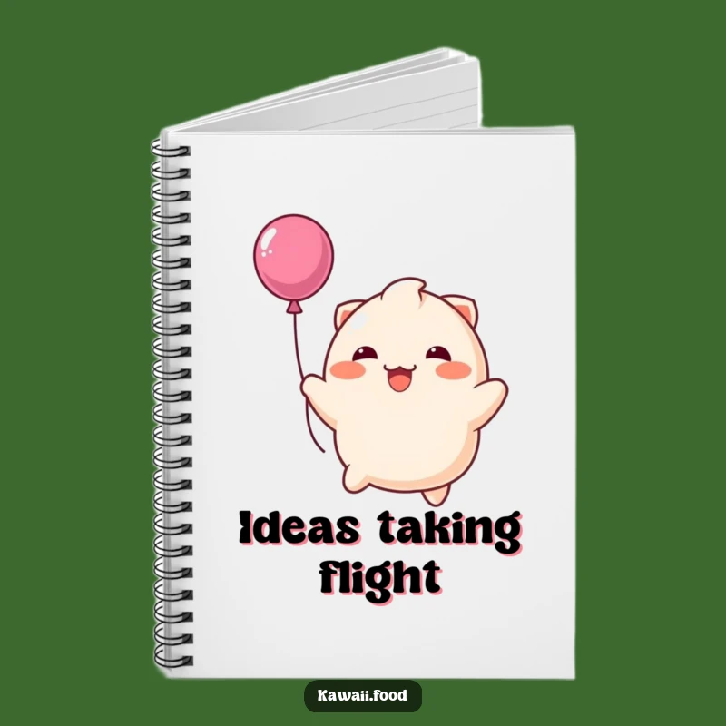 Funny Happy Dumpling Balloon Notebook: Jot Down Your Happy Thoughts