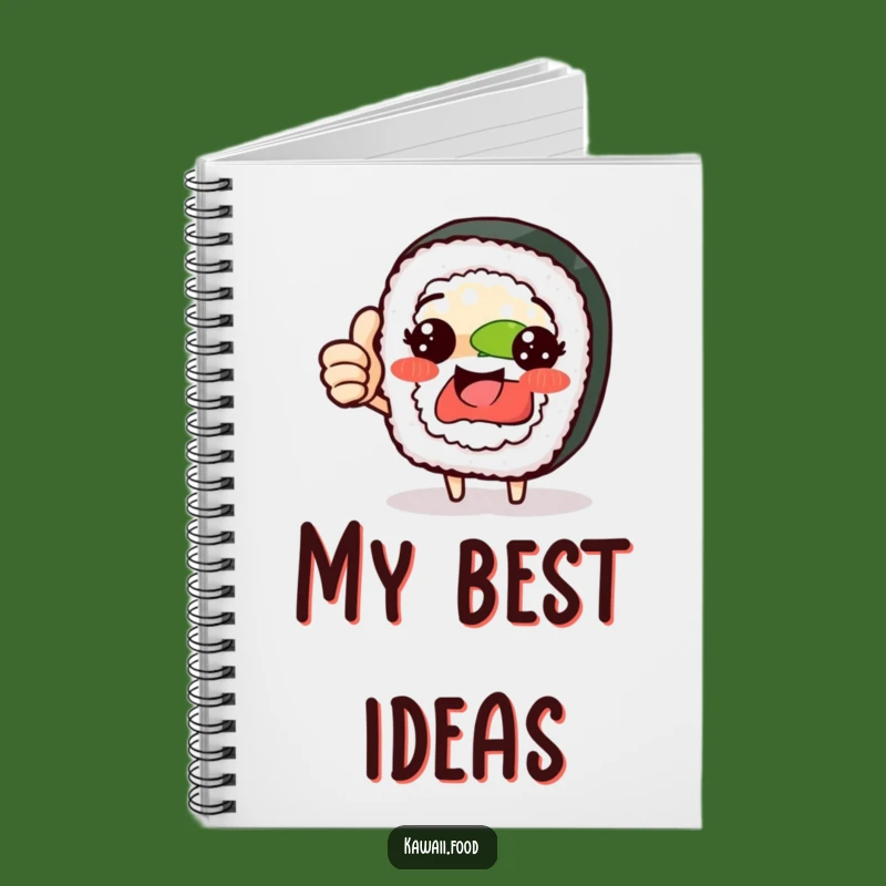 Funny Sushi Roll Thumbs Up Notebook - Jot Down Delicious Ideas