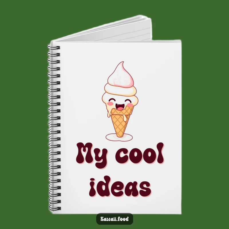 Funny Ice Cream Melting Notebook: Quirky Dessert Journal for Notes
