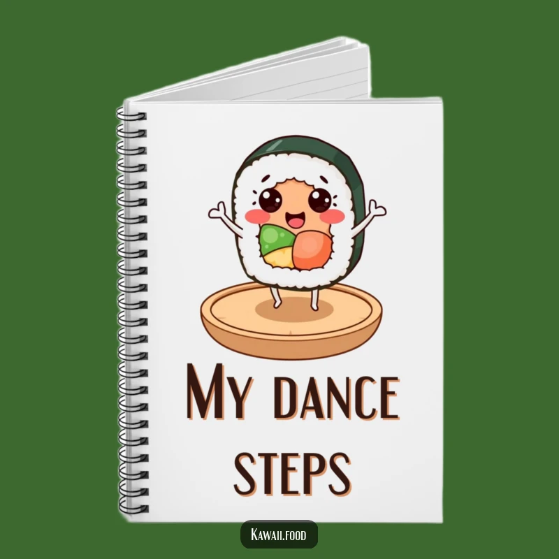 Funny Sushi Dancer Notebook: Cheerful Roll Character, Creative Humorous Gift