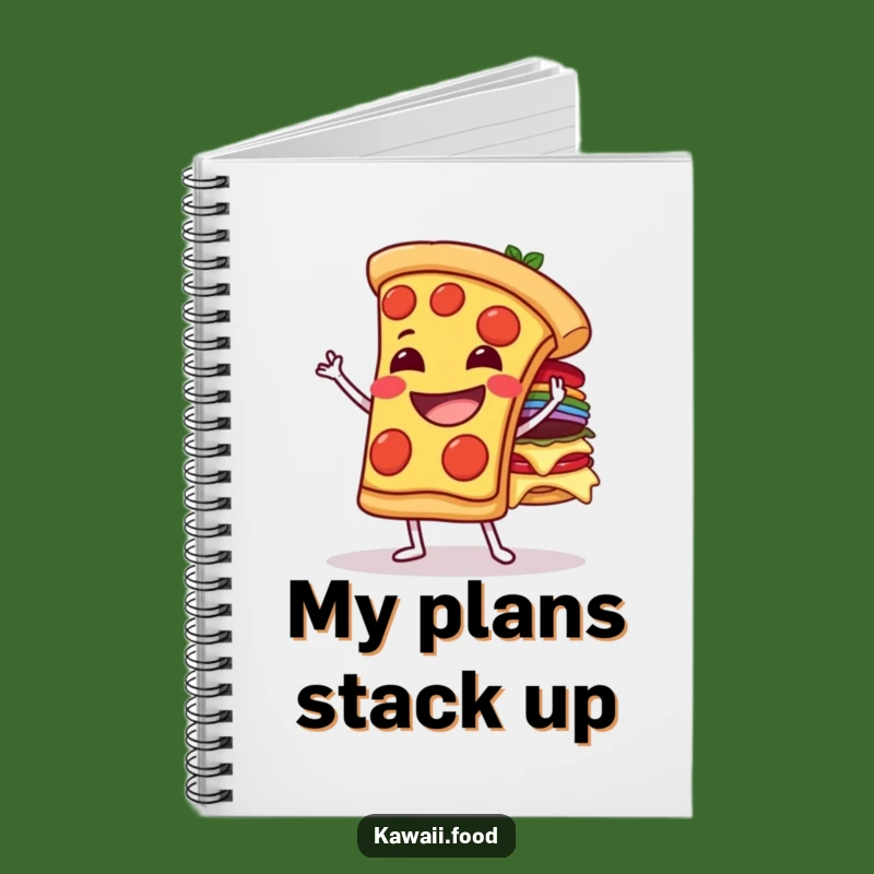 Funny Pizza Topping Balance Notebook - Jot Down Ideas with Culinary Flair!