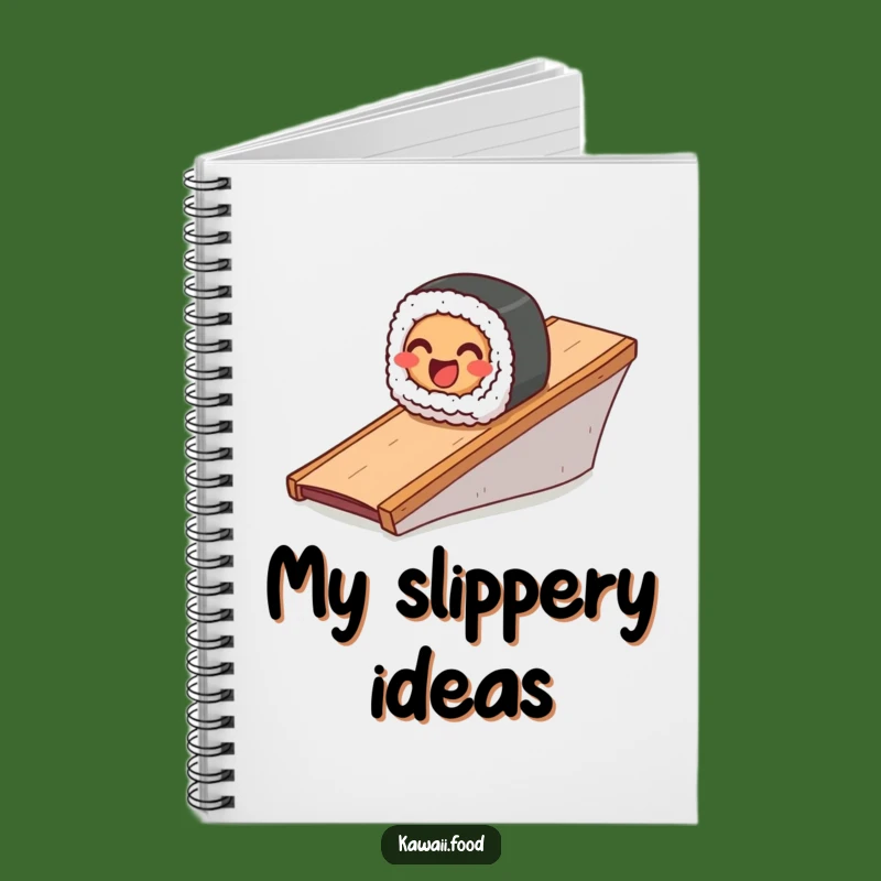 Funny Sushi Roll Notebook: Quirky Japanese Food Journal for Notes