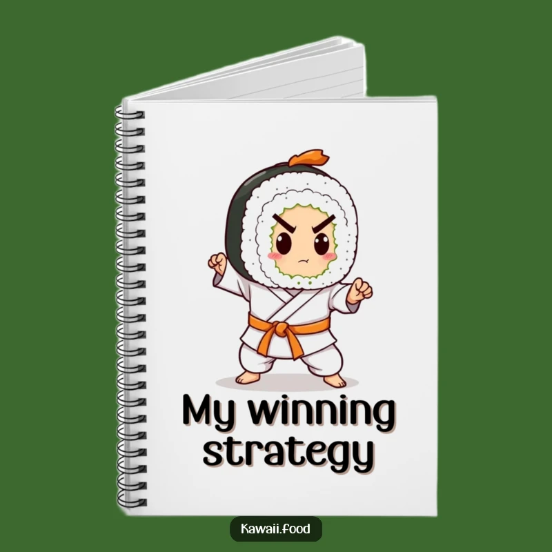 Funny Sushi Roll Karate Notebook: Plan Your Moves with Delicious Precision