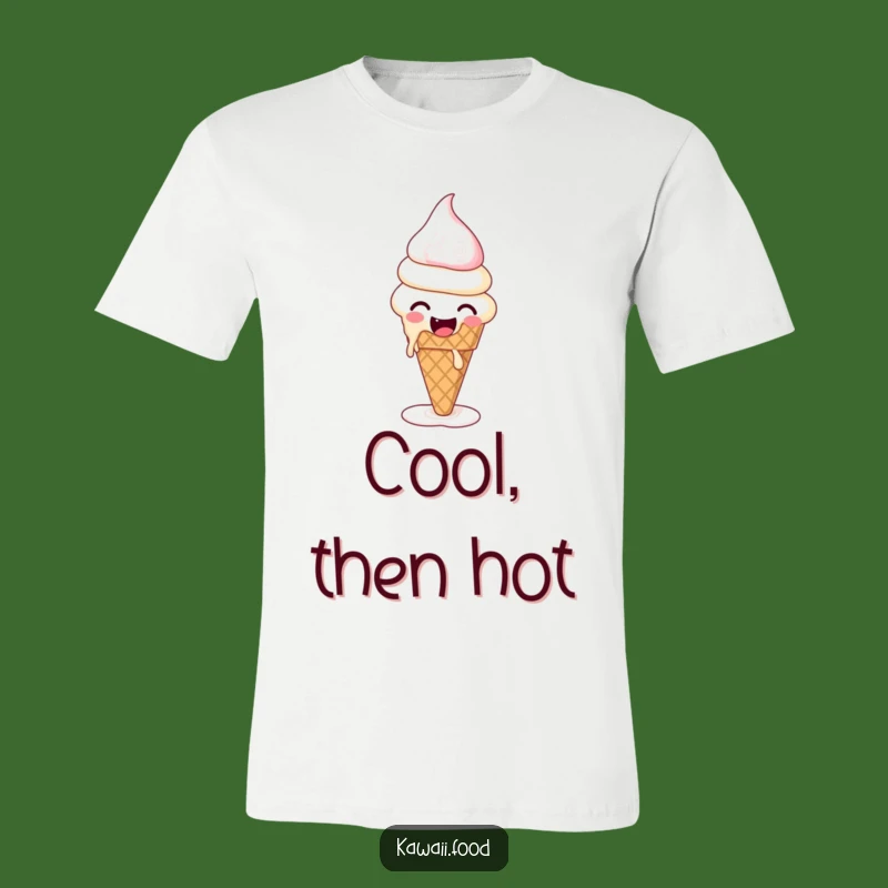 Funny Ice Cream Melting T-Shirt: Quirky Dessert Tee for Cool People