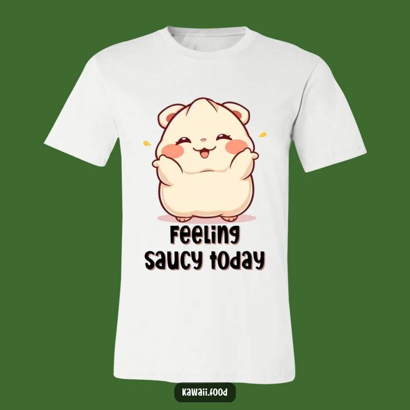 Funny Dumpling T-Shirt: Winking Bow Tee, Perfect Gift for Asian Food Lovers