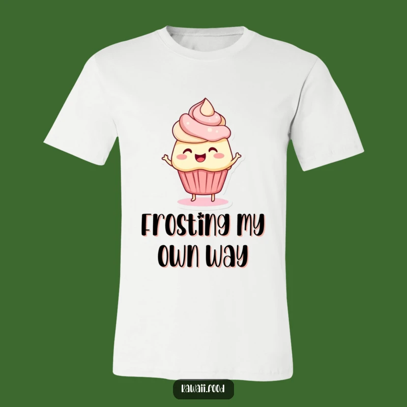 Funny Bouncing Cupcake T-Shirt: Wear Your Happiness with Frosty Fun