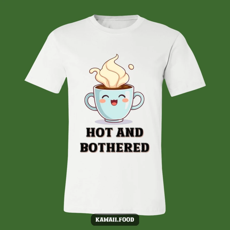 Funny Coffee Cup Steam T-Shirt: Hot Humor Tee, Ideal Funny Gift