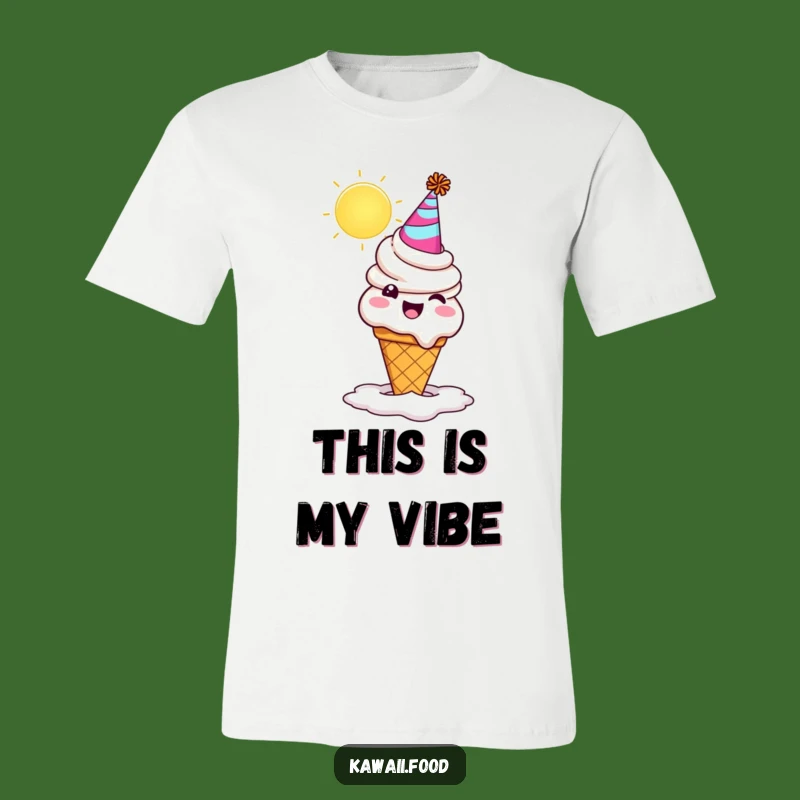 Funny Melting Ice Cream Tee: Hilarious Summer Apparel for Sweet Fun