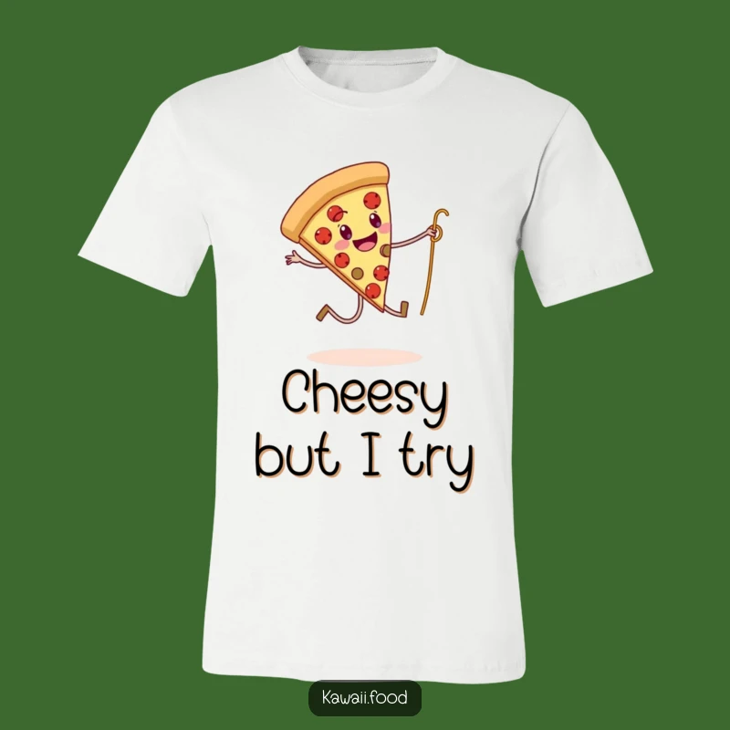 Funny Pizza Skipping Spaghetti T-Shirt - Comical Italian Food Apparel for a Laugh
