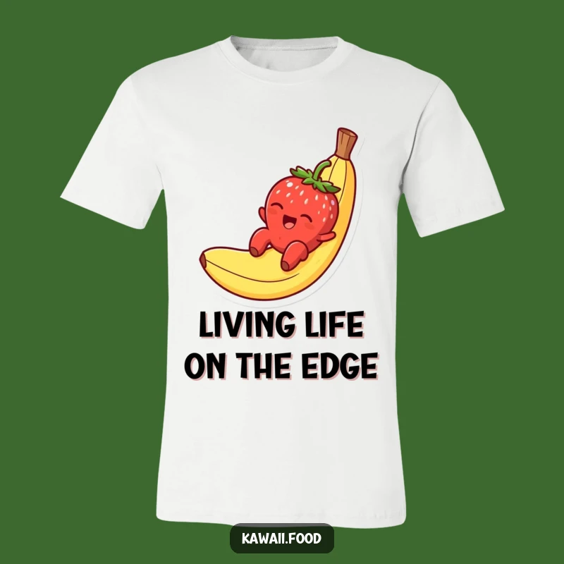Funny Strawberry Banana Peel T-Shirt, Wear Your Slippery Fun