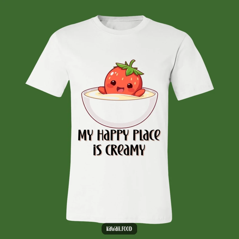 Funny Strawberry Swim T-Shirt: Creamy Adventure Tee, Ideal Funny Gift