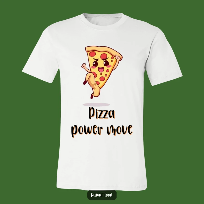 Funny Pizza Kick Tee: Determined Slice Shirt, Perfect Funny Gift for Pizza Lovers