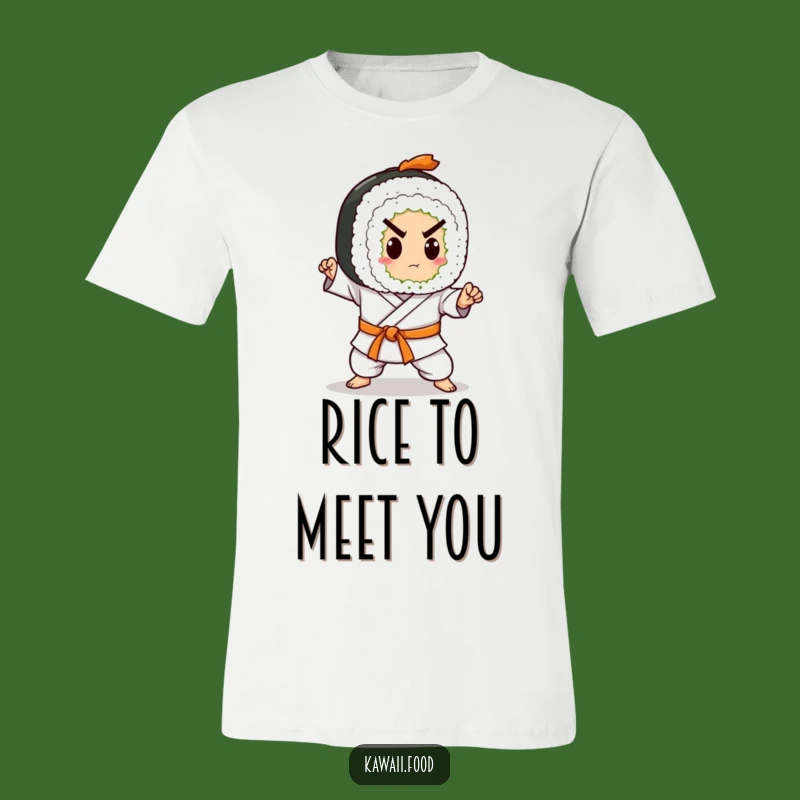 Funny Sushi Roll Karate T-Shirt: Master Your Moves with Foodie Power
